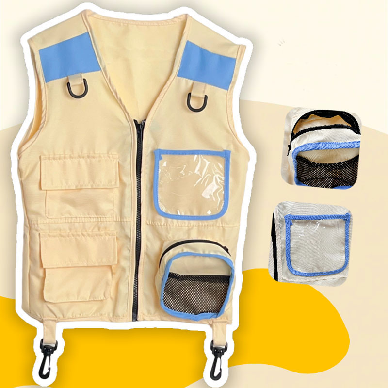 Outdoor Adventure Activities For Kids - Children Explorer Vest Pretend Play Cosplay