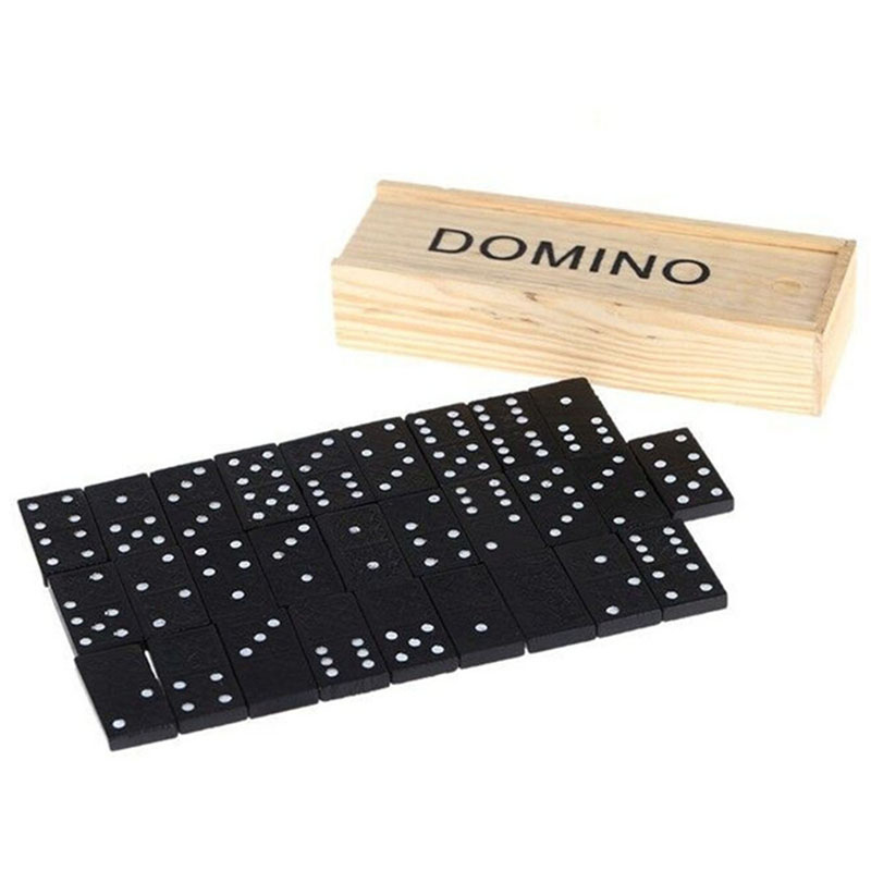 Outdoor Adventure Game - 28pcs/Set Wooden Domino Board Games Table