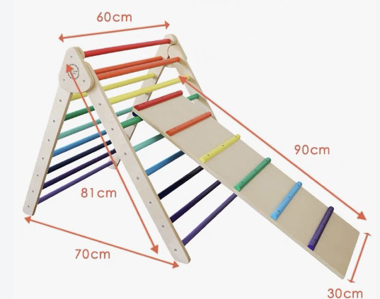 Foldable Wooden Triangle Climb - огляд і ціна Outdoor Adventure Activities For Kids