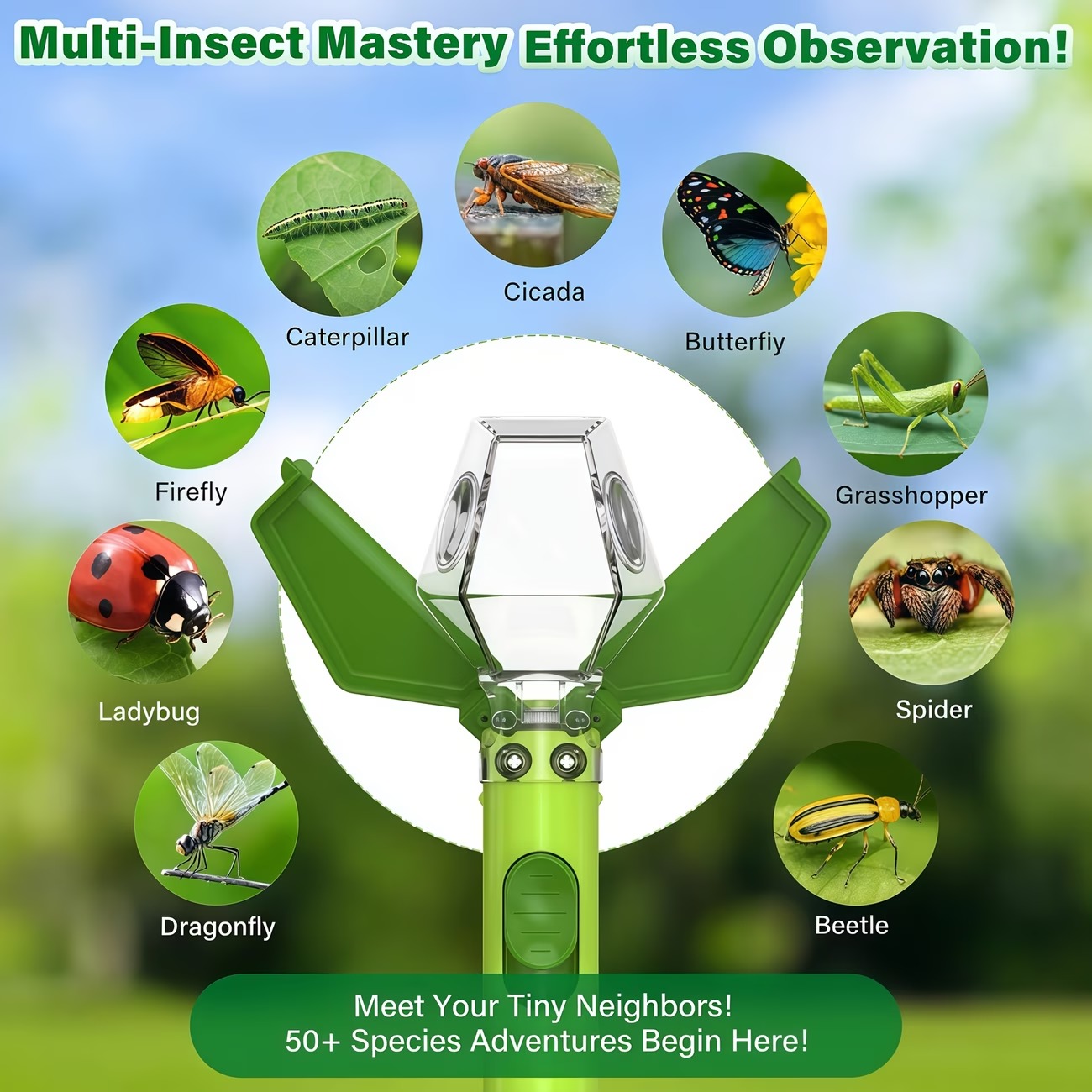 Handheld Insect Catcher with 6 - огляд і ціна Outdoor Adventure Learning