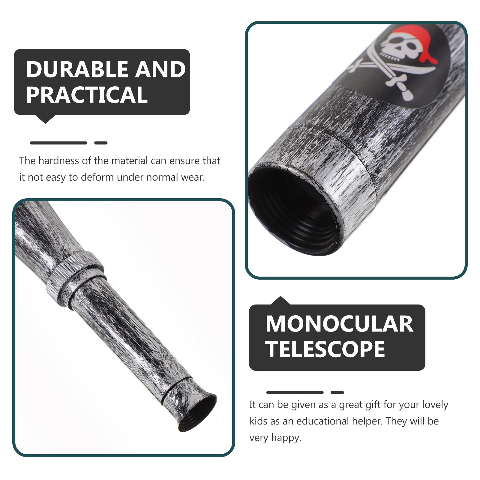 6Pcs Pirate Telescope Single T - огляд і ціна Outdoor Adventure Learning
