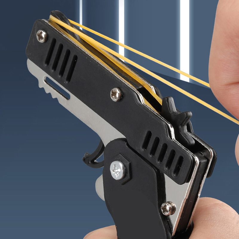 Mini Keychain Rubber Band Gun  - огляд і ціна Outdoor Adventure Game