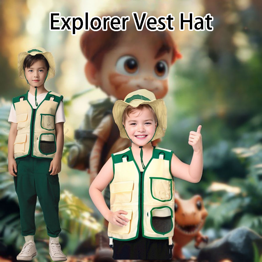 Kids Camping Explorer Vest Hat - огляд і ціна Outdoor Adventure Activities For Kids