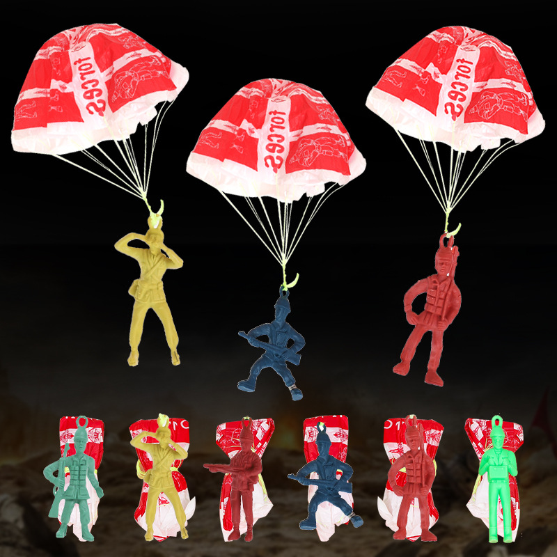10pcs Plastic Ejecting Parachu - огляд і ціна Outdoor Adventure Game
